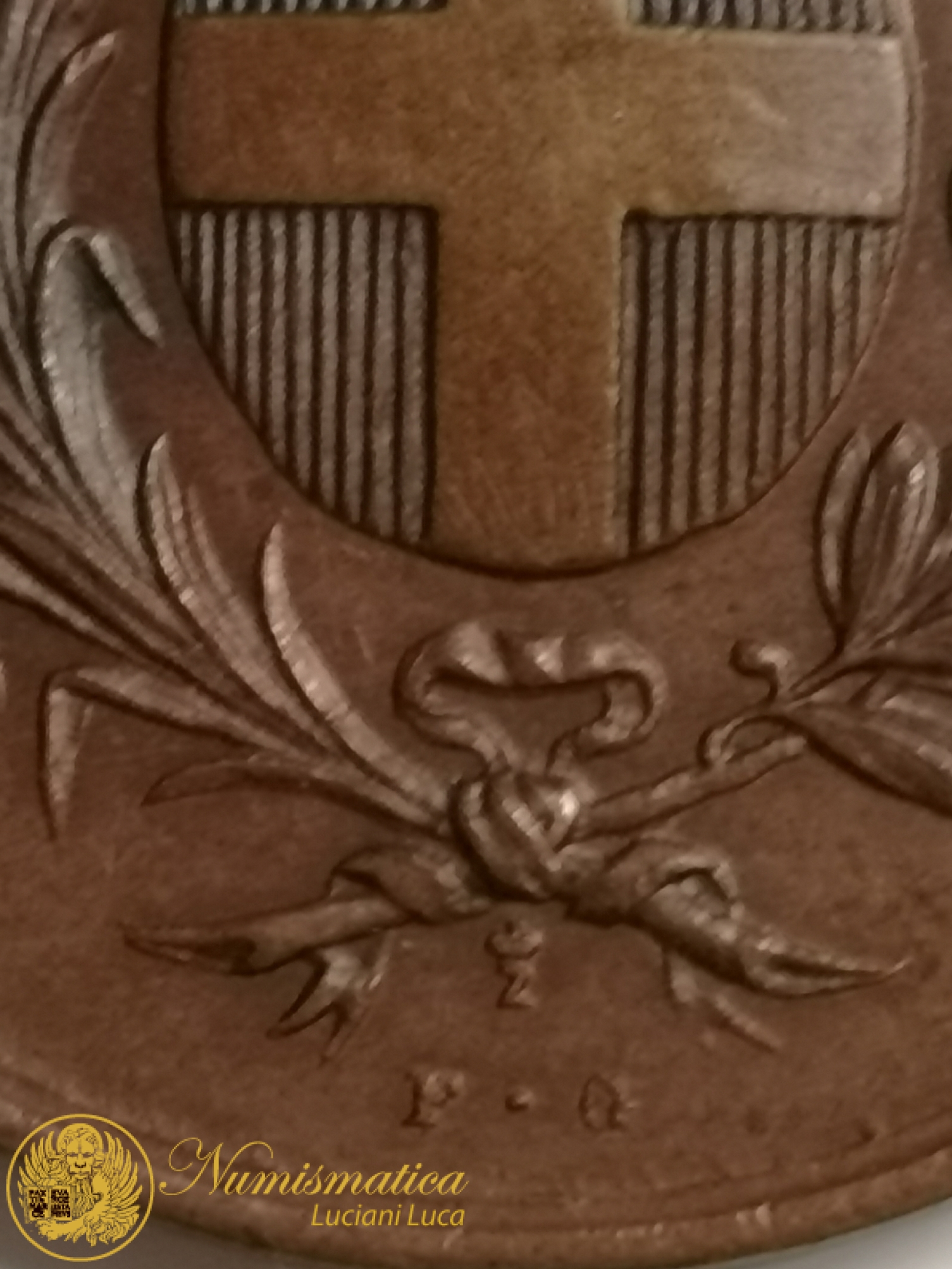 Medaglia Al VALORE MILITARE in Bronzo San MICHELE del CARSO 1915 Nominativa Regia Zecca Zeta coronata F.G RARA #N73