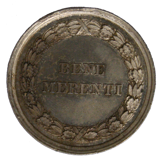 MEDAGLIA STRAORDINARIA (PIO PIUS IX 1846-1878) BENEMERENTI #MD2210