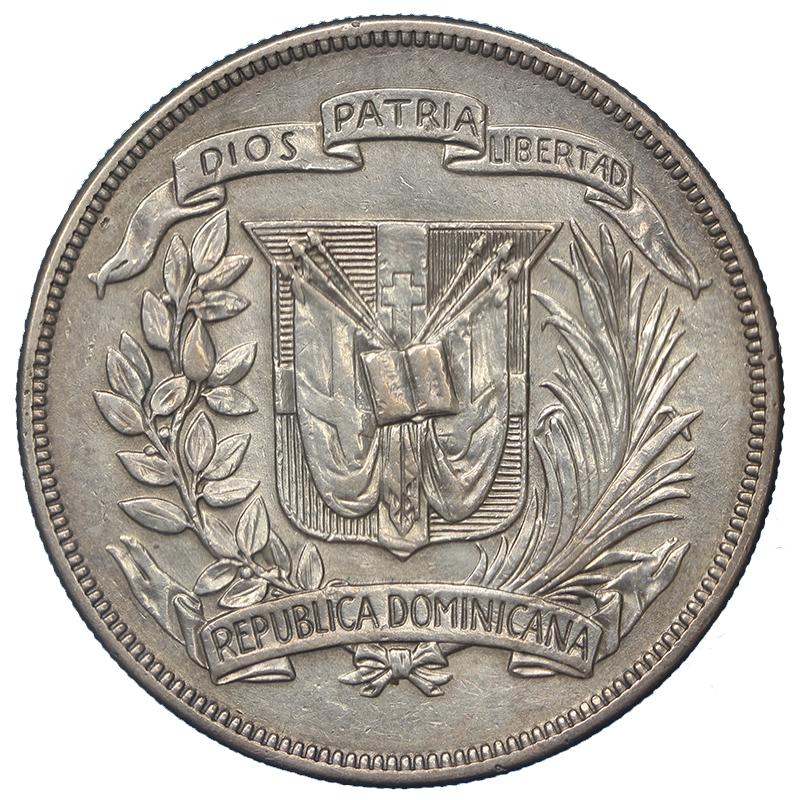 REPUBBLICA DOMINICANA 1 PESO 1939 BB+ #2687A