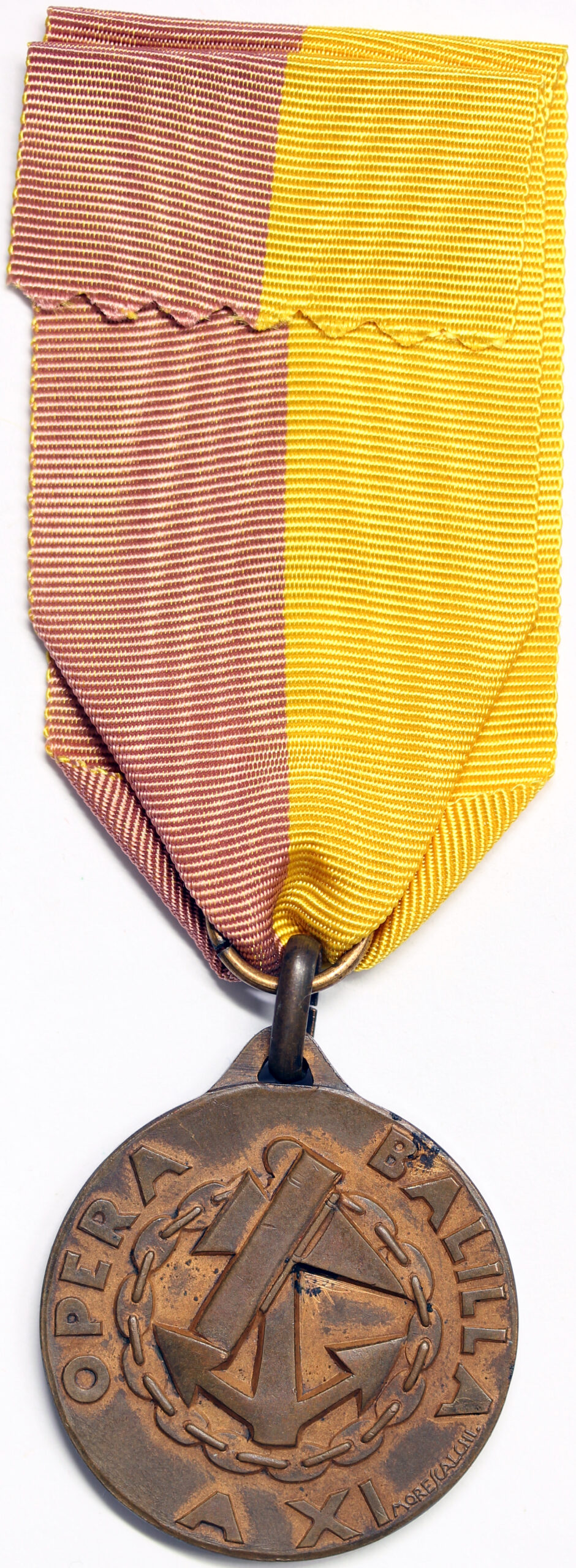 MEDAGLIA ONB CROCIERA AVANGUARDISTI MEDITERRANEO ORIENTALE 1933 ANNO XI FASCISMO #N94