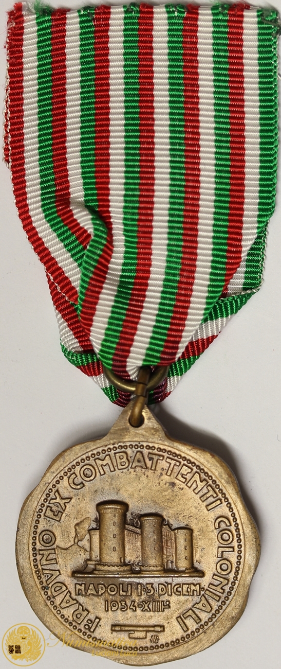 MEDAGLIA PRIMO RADUNO EX COMBATTENTI COLONIALI 1934 ANNO XIII FASCISMO #N240