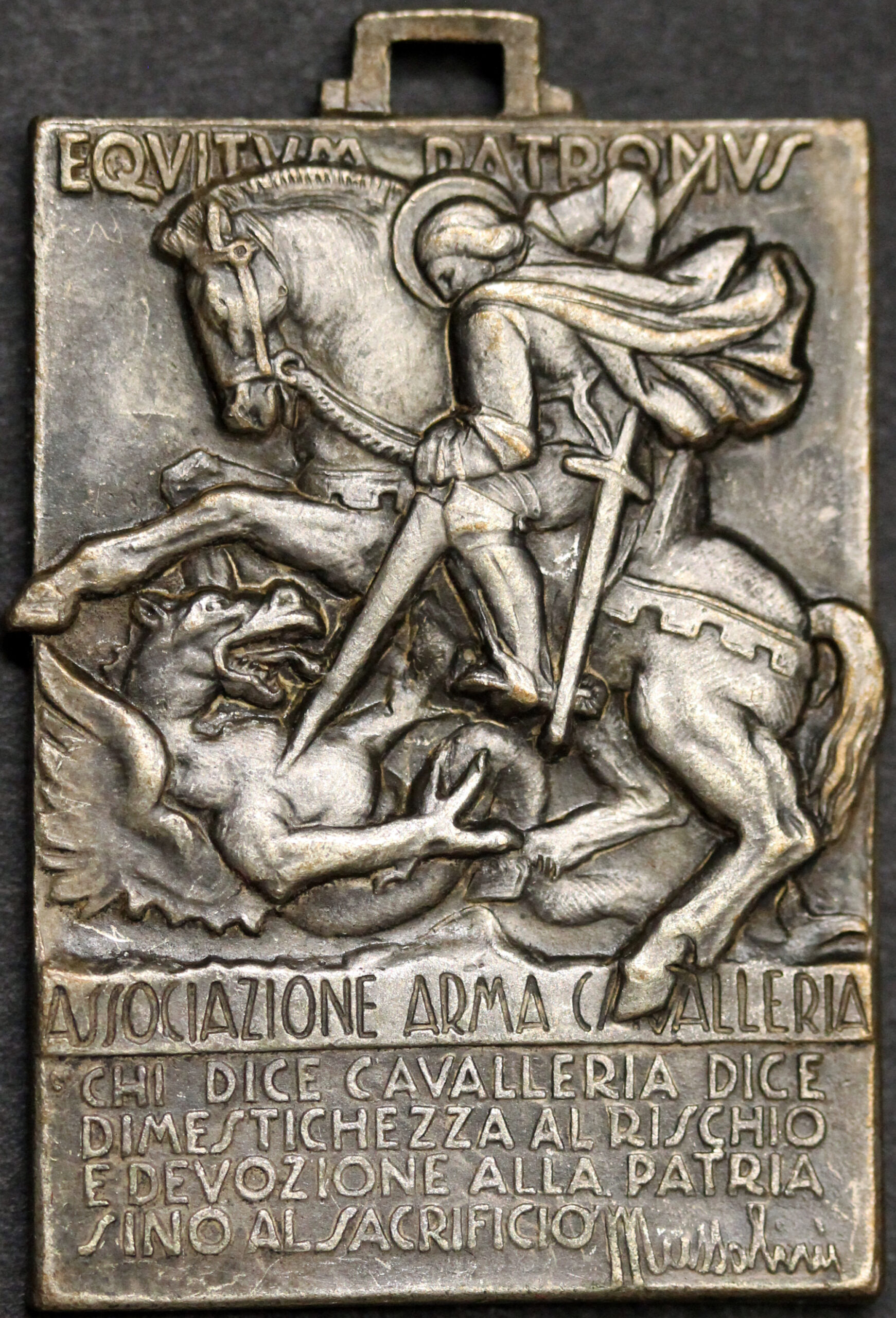 MEDAGLIA IV RADUNO ASSOCIAZIONE ARMA DI CAVALLERIA COMO 1938 ANNO XVI FASCISMO #534