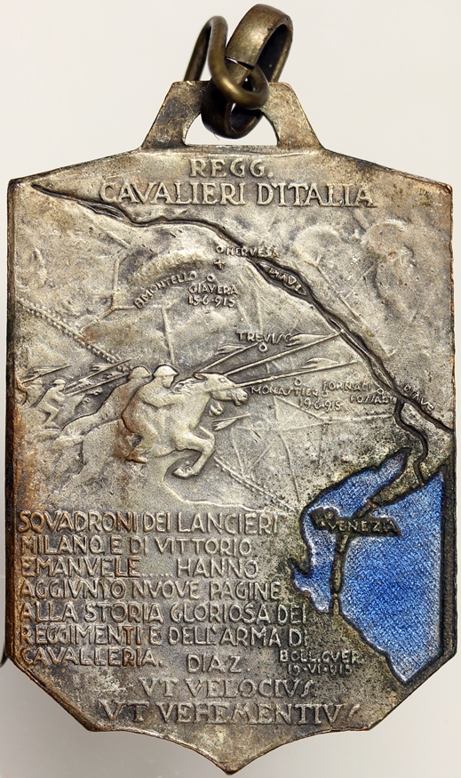 MEDAGLIA 5° RADUNO NAZIONALE CAVALIERI D'ITALIA VENEZIA 1939 Anno XVII FASCISMO #744
