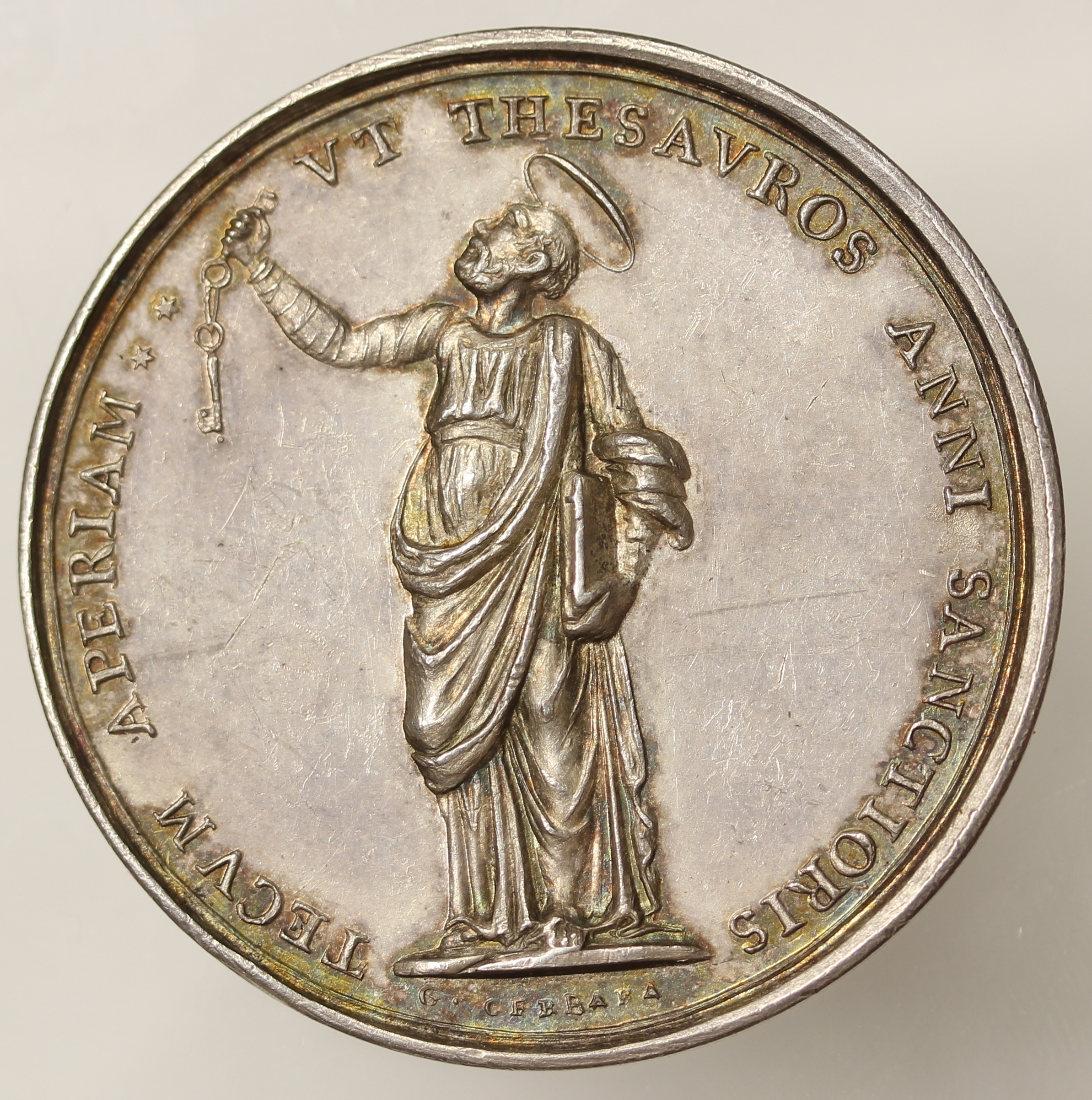 Medaglia Papa Leone XII  Anno I Indizione Anno Santo 1825 - Emissione 1824 argento RARA Spl+ #MD148