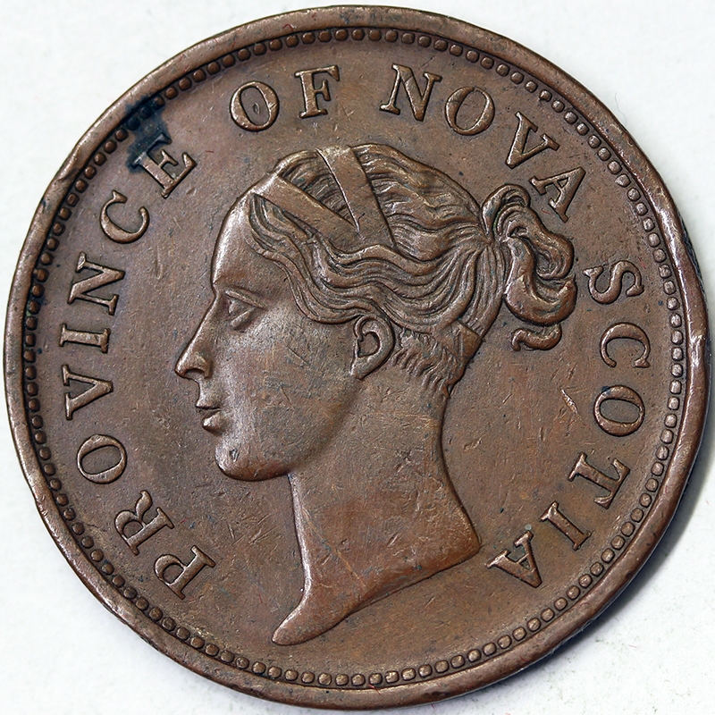Token 1840 Canada Nuova Scozzia Vittoria token Penny  Ae Provincia Nuova Scozia Q.Spl #2384