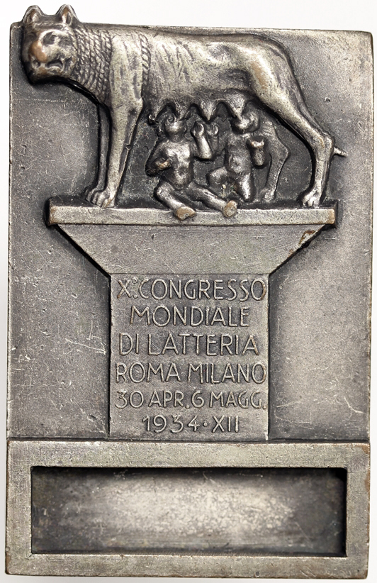 DISTINTIVO X° CONGRESSO MONDIALE LATTERIA ROMA MILANO 1934 Anno XII FASCISMO #774