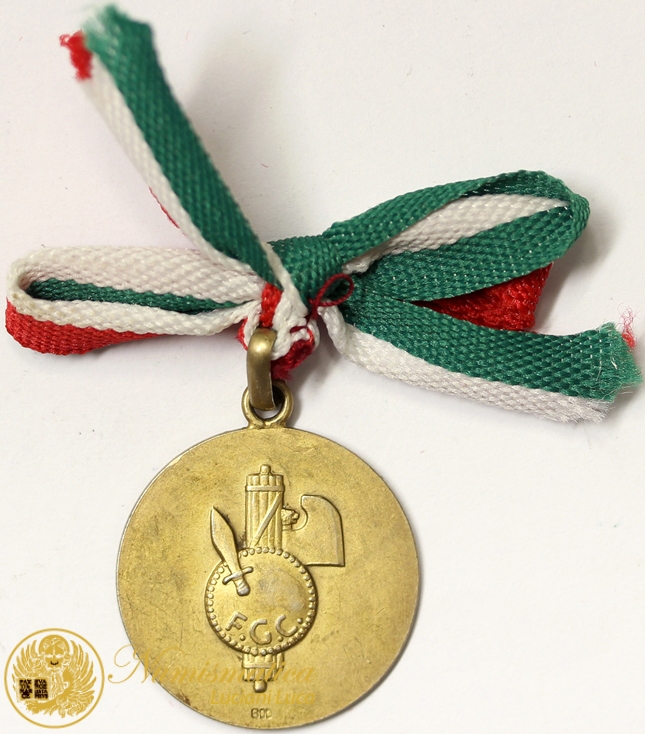 MEDAGLIA SPORTIVA PREMIO FGC GIOVANI FASCI COMBATTENTI FASCISMO #N346