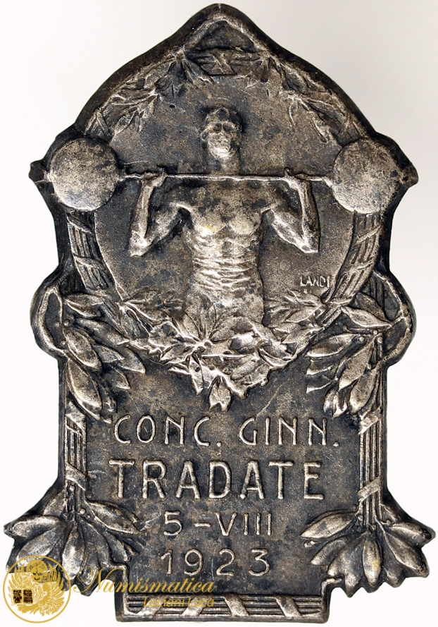 DISTINTIVO CONCORSO GINNASTICA TRADATE 1923 Anno II FASCISMO #118