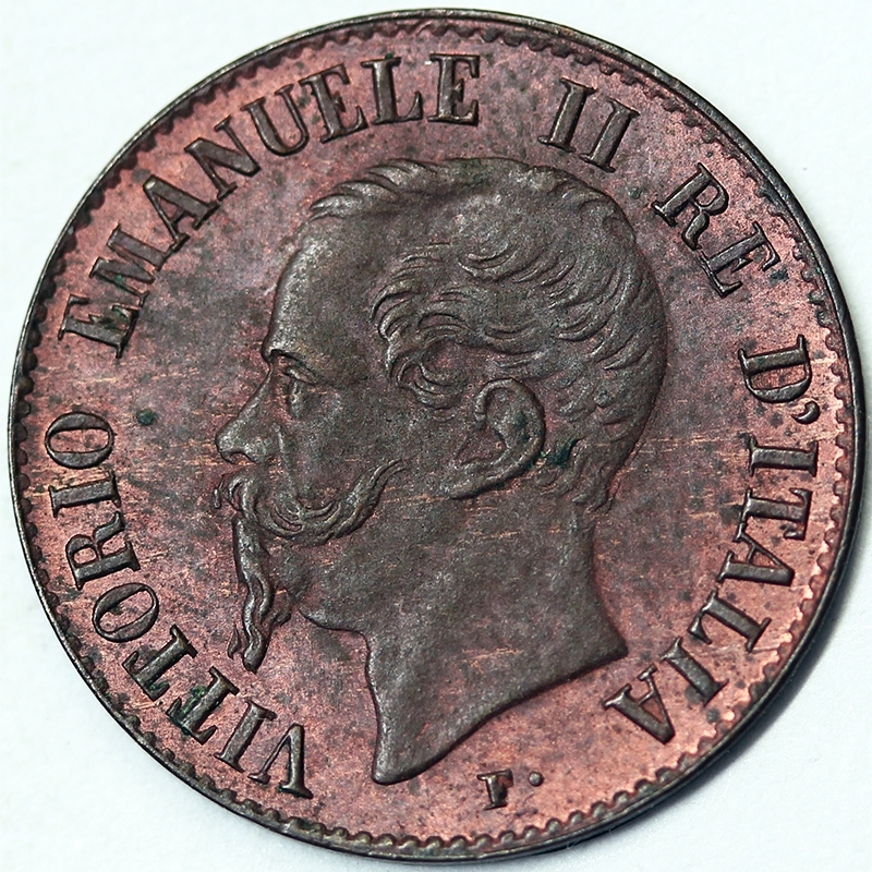 1 CENTESIMO 1867 Milano VITTORIO EMANUELE II ITALIA REGNO Fdc rame rosso #P510