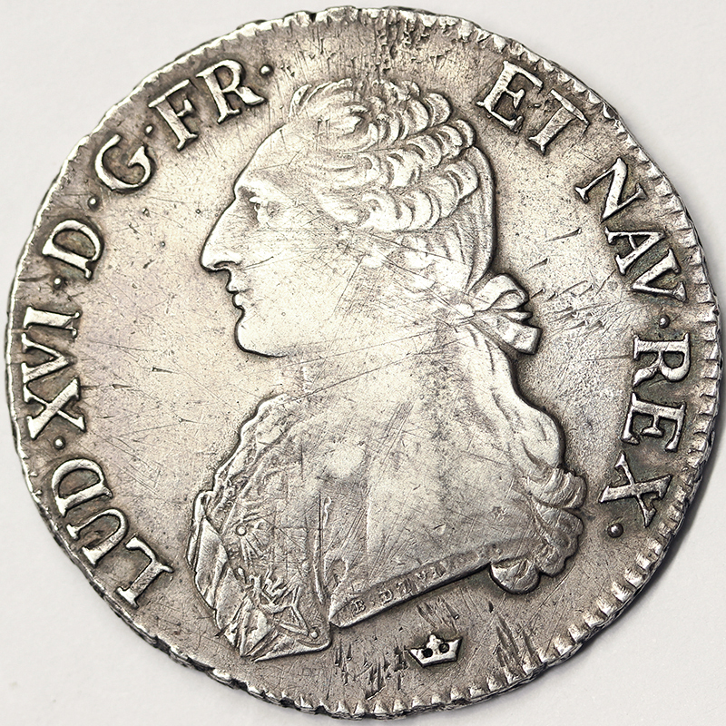 ECU 1790 TOULOUSE LUIGI XVI 1774-1793 FRANCIA Q.SPLA.XF #1522