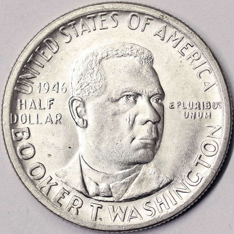 STATI UNITI 1/2 DOLLARO 1946 BOOKER T. WASHINGTON MEMORIAL ARGENTO Q.FDC #4356A