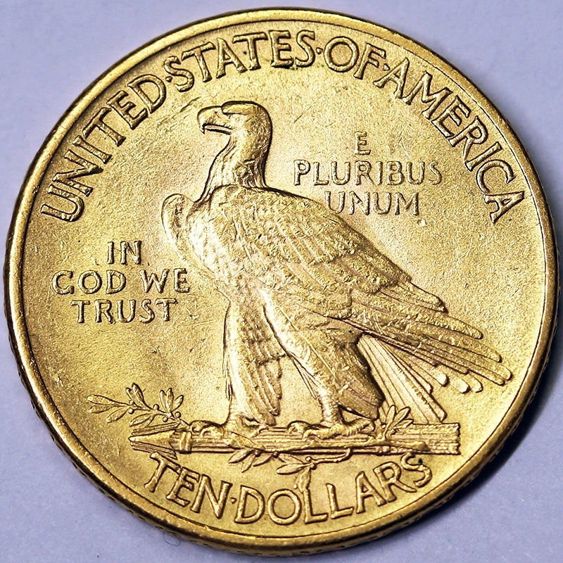 10 DOLLARI 1913 INDIANO STATI UNITI Q.FDC/A.UNC #PV277