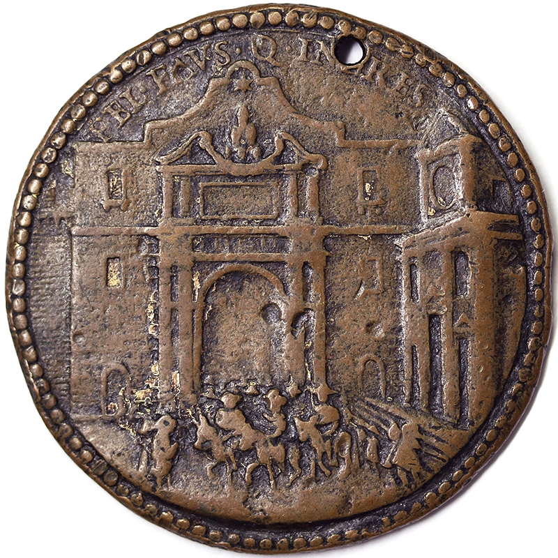 STATO PONTIFICIO Medaglia Papa Alessandro VII Anno II 1656 Visita Regina di Svezia a Roma RARA #§M237
